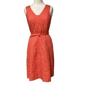 David Meister Textured Lined Dress Size 4